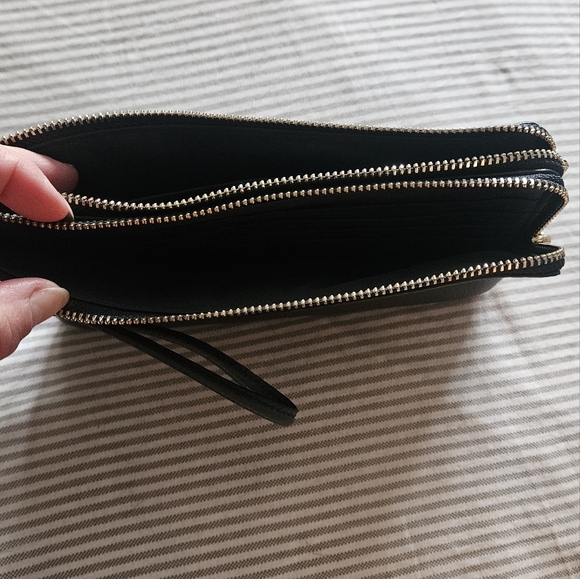 Coach Double Zip Wristlet Wallet Phone Carrier - Picture 7 of 8